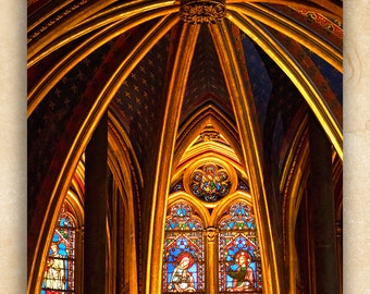 Sainte-Chapelle, French Church, Stained Glass, French Gothic Church, French Gothic Architecture, French Medieval Architecture