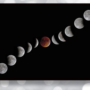 Maansverduisteringsfotografie, Eclipsfoto, Maansverduisteringsfoto, Bloedmaan, Astronomiefoto