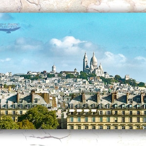 Paris Cityscape, French Photography, Photo, Sacré-Cœur, Paris, Montmartre, Photograph, Francophile Gift, Wall decor