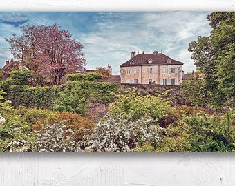Français Château, Photo, Château, France, Beaune, Cadeau francophile, photographie, impression, Français Décor, Français Village