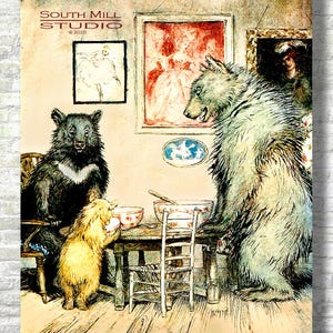 Goldilocks and the Three Bears, Fairy Tale, Illustration, Children&#39;s Book, English, Arthur Rackham, Popular, Robert Southey, Print