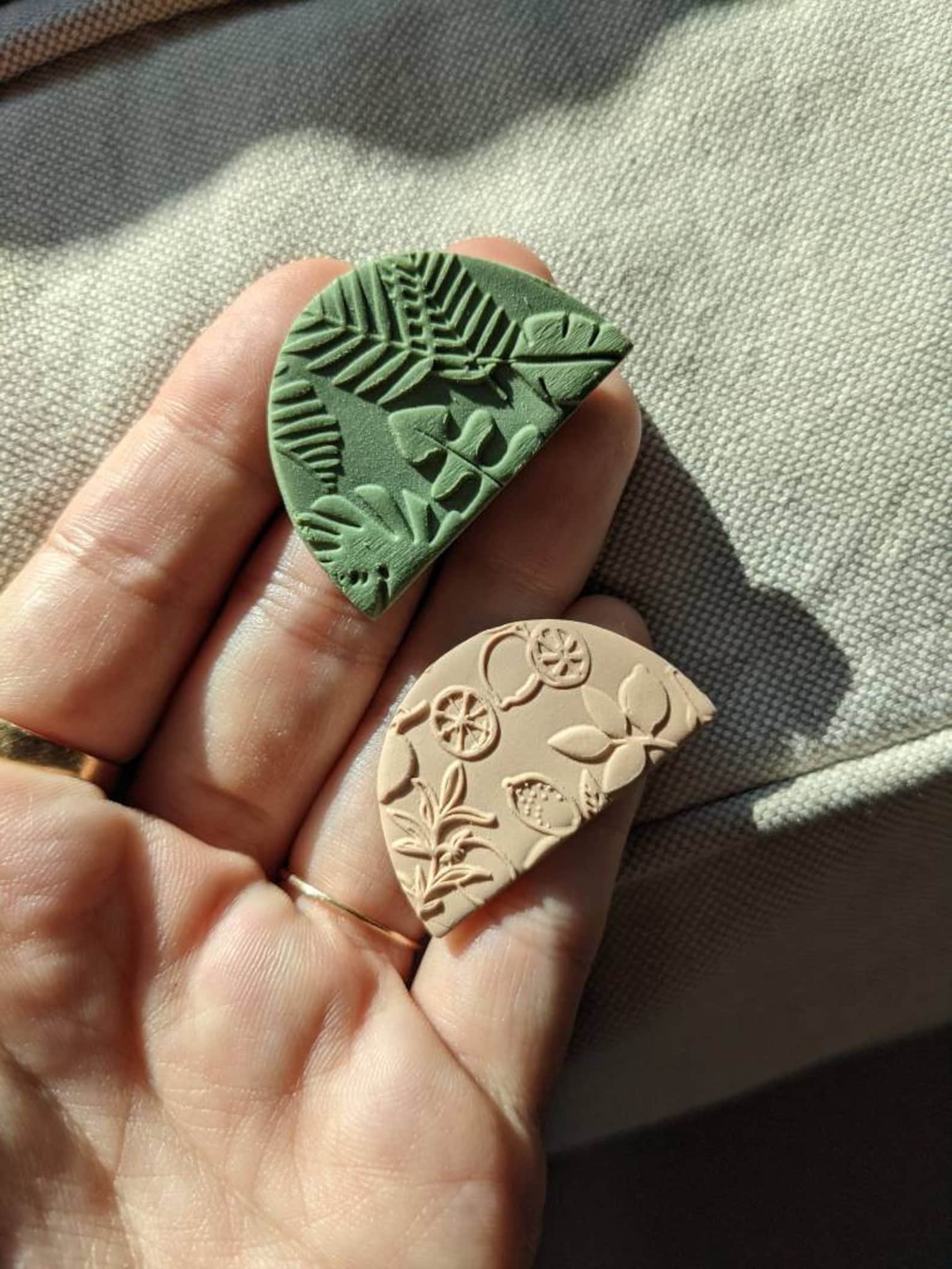 Polymer Clay Fridge Magnets Set of 5 Stylish Magnets - Etsy