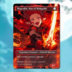 Rograkh, Filho de Rohgahh Proxy - Carta de troca estilo anime