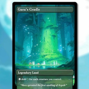 Gaea&#39;s Cradle Proxy - Anime Style Trading Card