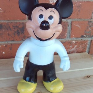 Vintage Rare Mickey Mouse Plastic Bank, Mickey Mouse Bank, Vintage Mickey Mouse, Vintage Toy, Toy Collector