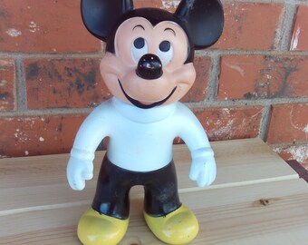 Vintage Rare Mickey Mouse Plastic Bank, Mickey Mouse Bank, Vintage Mickey Mouse, Vintage Toy, Toy Collector