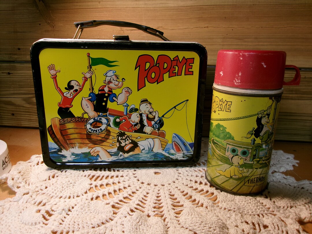 ポバイ POPEYE ブリキ ランチボックス 1964年製 ポバイ POPEYE ブリキ ランチボックス 1964年製
