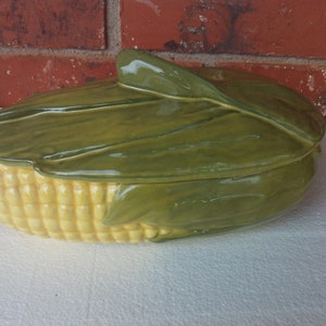 Vintage Shawnee Corn Dish with Lid, Corn Casserole Dish, Shawnee Corn Dish, Covered Casserole Dish, Vintage Kitchen, Farmhouse, Corn Dish