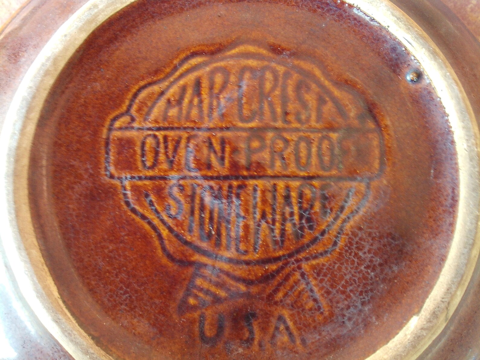 Vintage Marcrest Oven Proof Brown Stoneware Brown Glaze Dish Etsy