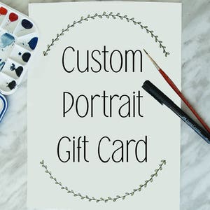 TARJETA DE REGALO - Retrato personalizado