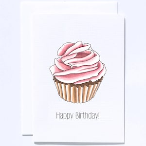 Carte de joyeux anniversaire de gâteau