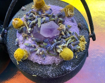 Sleep Tight, Stay Woke Amethyst bath bomb