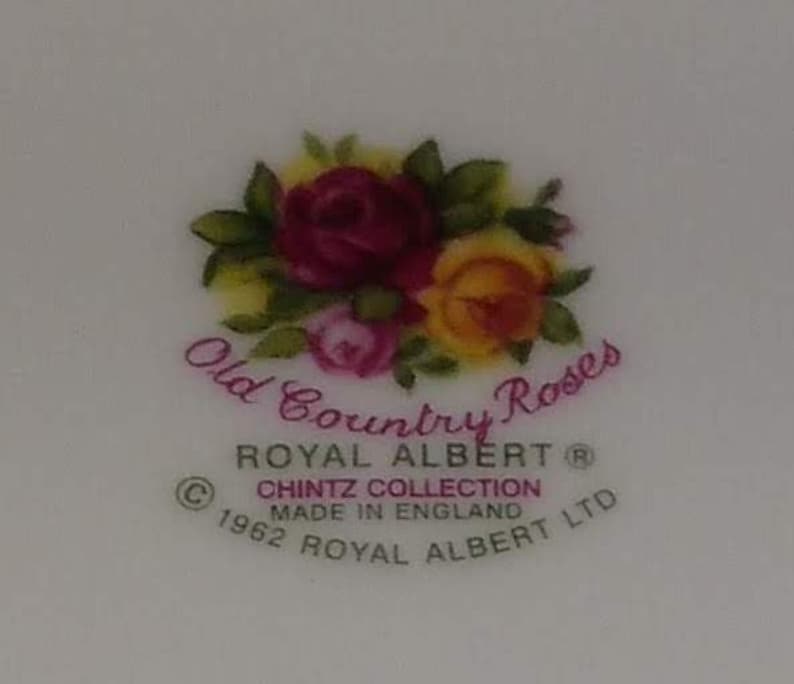 Royal Albert Old Country Rose Chintz Collection Square Dessert Plate