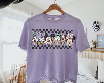 boxy cropped comfort colors mouse friends shirt - mouse and friends - family trip - summer shirts girls best day ever shirt happiest place