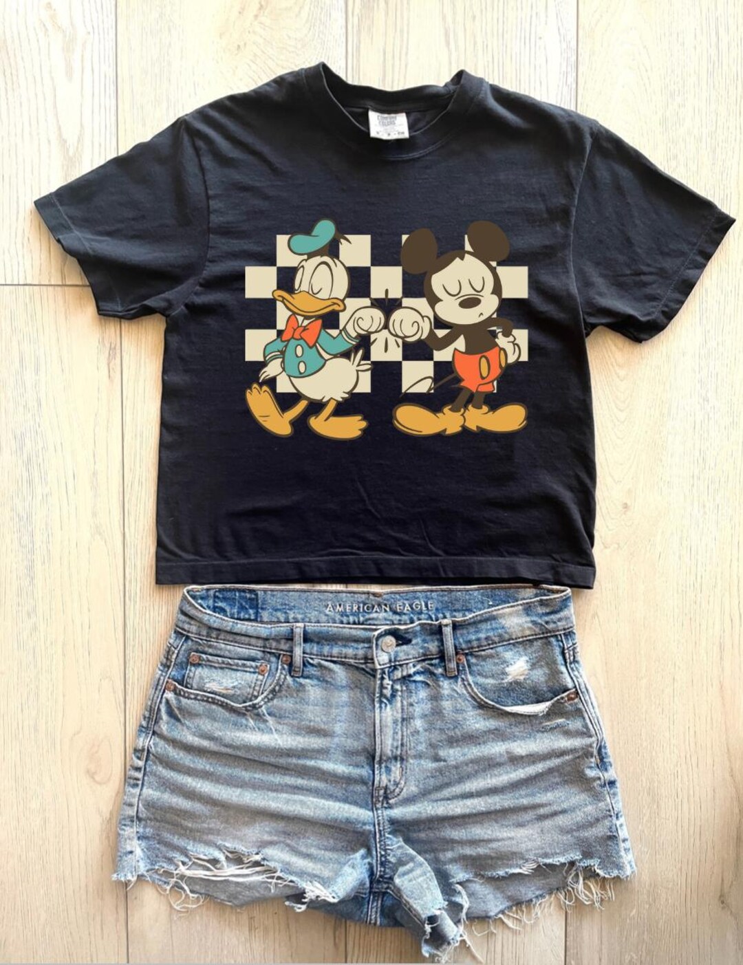 Boxy Cropped Comfort Colors Mouse Friends Shirt - Mouse and Friends ...