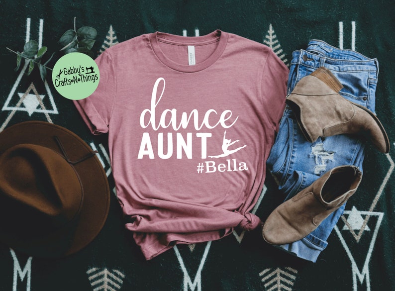 dance aunt shirt dance aunt t-shirt dance family shirts grandma aunt shirt dance customized dance mom shirt personalized aunt image 1