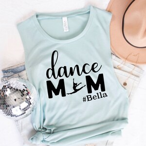 dance mom personalized muscle tank top - dance summer tank tops - dance mom - dance mom shirt - dance mom t-shirt - tank top mauve - dance