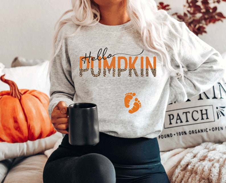 Hello Pumpkin Pregnancy Sweater Hello Pumpkin Pregnancy