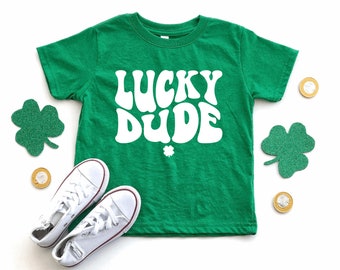 lucky dude boys st patricks day shirt - boys st. Patrick's day t-shirt - st pattys day shirts - toddler st patricks day shirts - lucky shirt