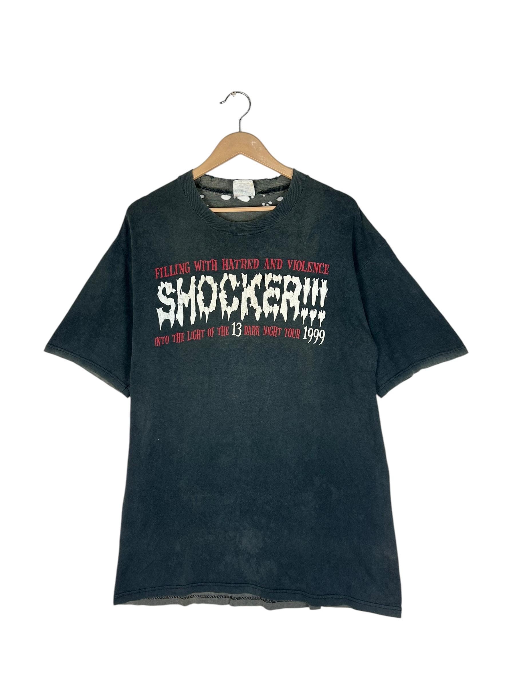 Vintage 90s Balzac Band T-shirt – Distressed Horror Punk, Made in