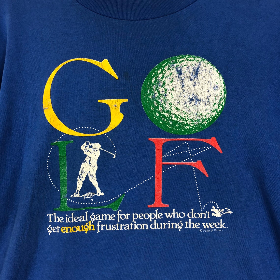 Vintage 90s Golf T Shirt Parody the meaning of Golf | Etsy