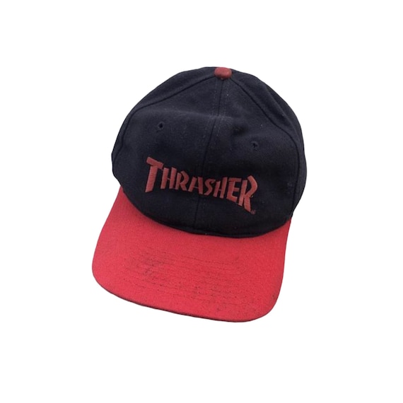 Vintage 90s Thrasher Trucker Cap Skateboarding Magazine - Etsy