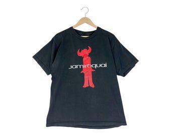 90s vintage Jamiroquai tour t-shirt バンドT Vintage 90'S JAMIROQUAI English Rock Promo Music Size L USA
