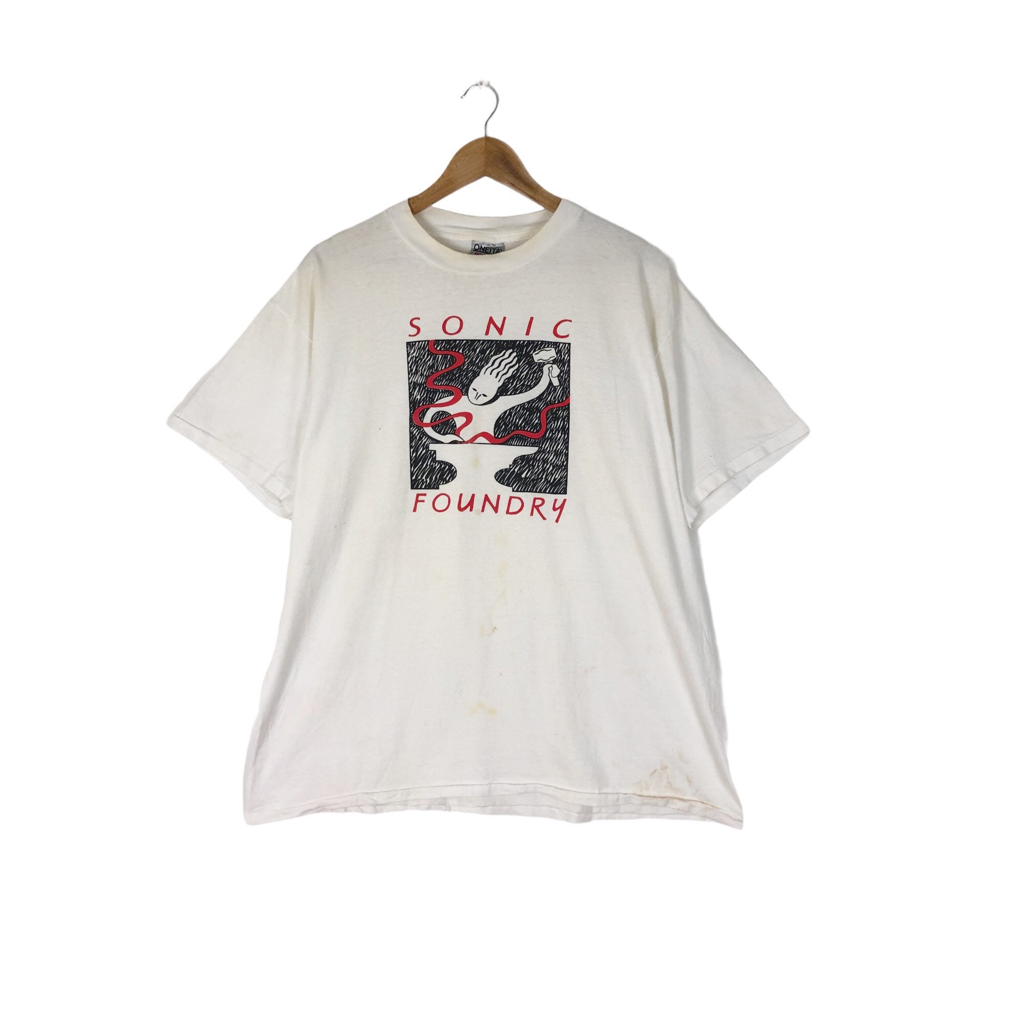Vintage 90s Sonic Foundry Logo T Shirt 