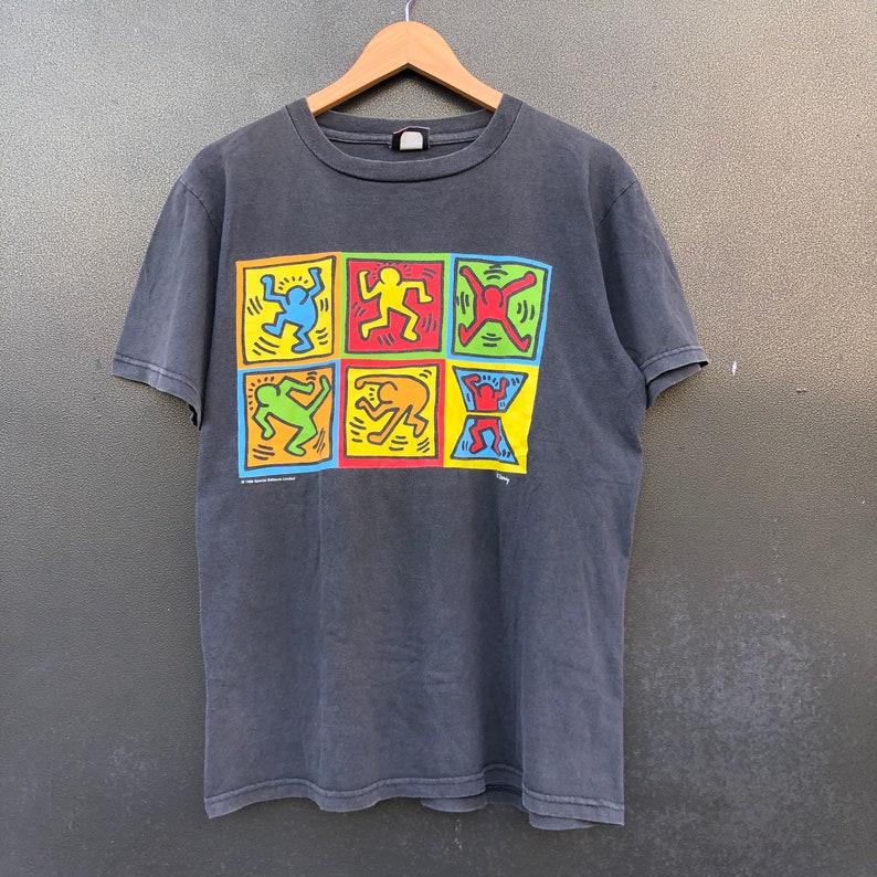 Vintage 90s Keith Haring 1996 Special Edition Limited Tshirt Iconic Street Art