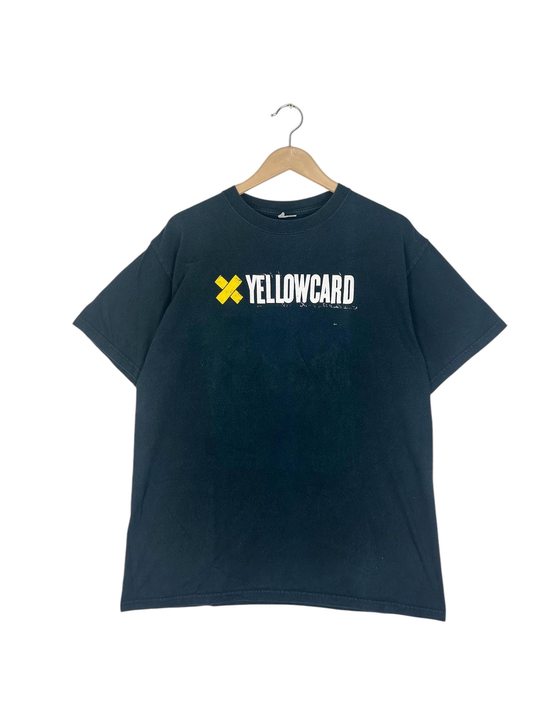 yellow card イエローカード バンドTシャツ Vintage Yellowcard Band T-shirt – 2000s Pop Punk, Size L - Etsy