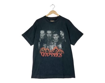 Vintage 2000 Godsmack T-shirt Black XXL Y2K Giant Tag Post Grunge