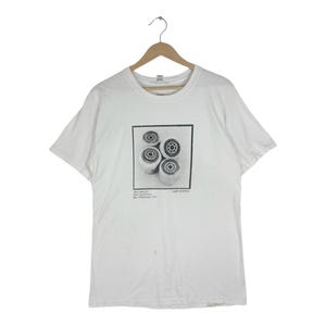 Vintage Gabe Morford Skate Wheels Tee – Hanes White T-Shirt, Size M