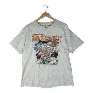 ヴィンテージ 200x アイアンホース ラリー中止 Tシャツ | 第 10 回モーターサイクル イベント T シャツ | バイカー グラフィック T シャツ | コロラド ラリー 記念品 | サイズ L