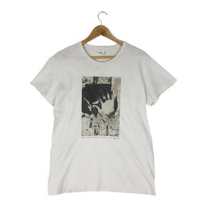 Vintage 90s Agnes B, les palissades des hales, Artwork/ White T-Shirt / Size M / french brand