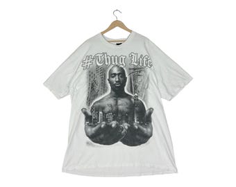 Official Tupac 'Trust Nobody' Logo T-Shirt - All Eyez On Me Graphic Tee For Men (Black, XXL) - View #5