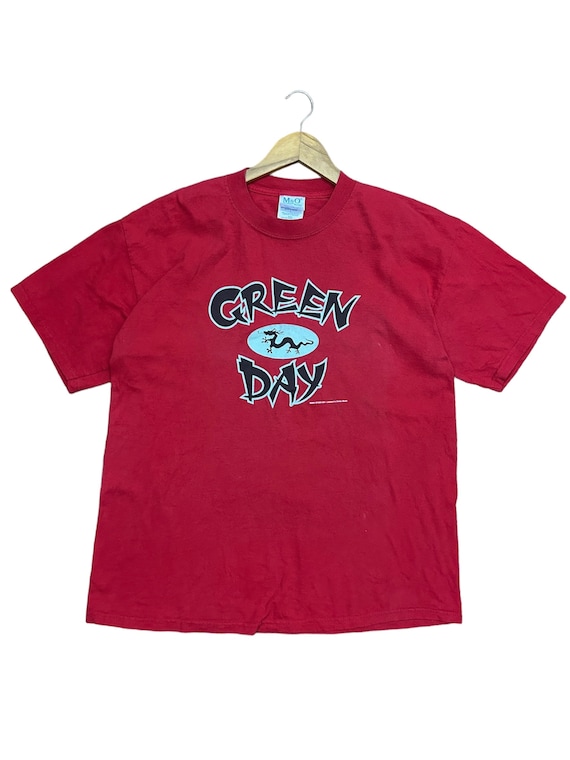 Vintage Green Day 2000 Tour T-Shirt - rotes asiatisches