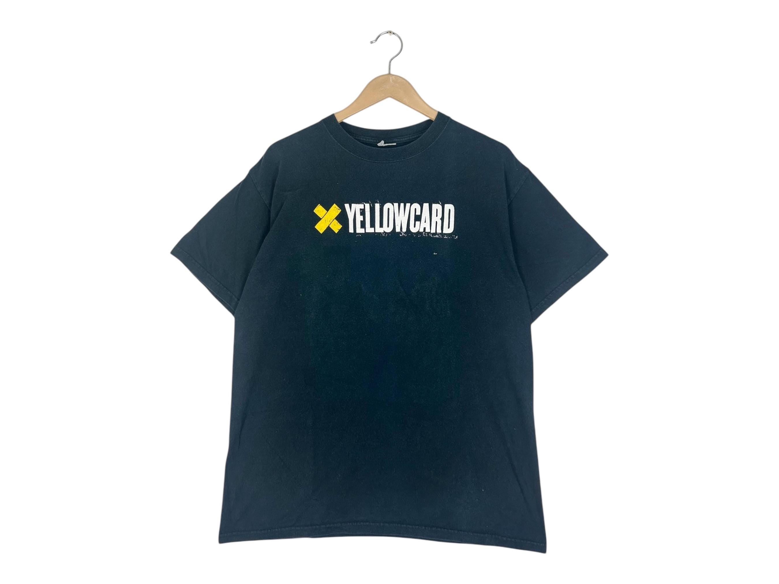 Vintage Yellow Card Rock Band Ocean Avenue Tour Shirt Y2K
