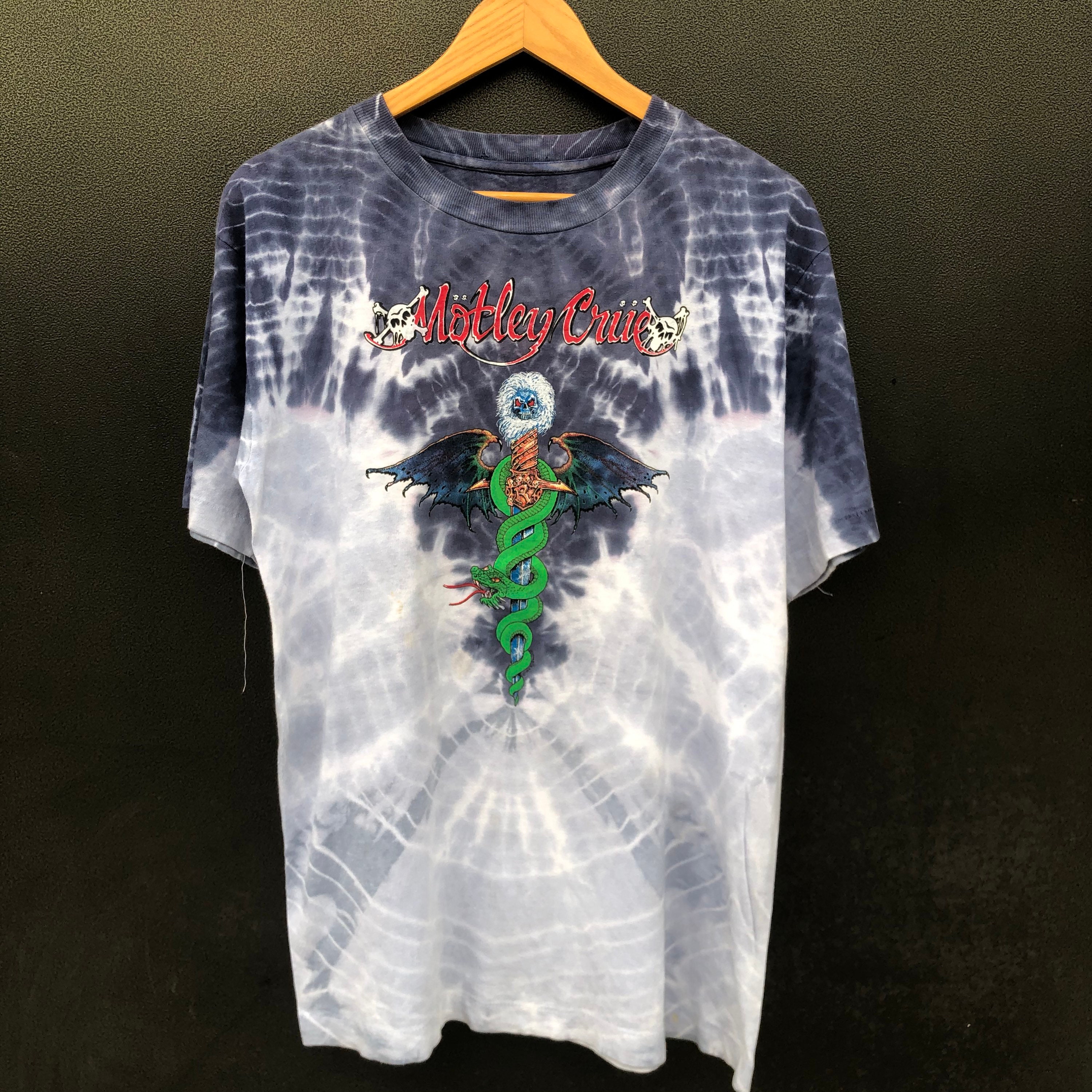 Rare Vintage 90s Motley Crue Tie Dye T 