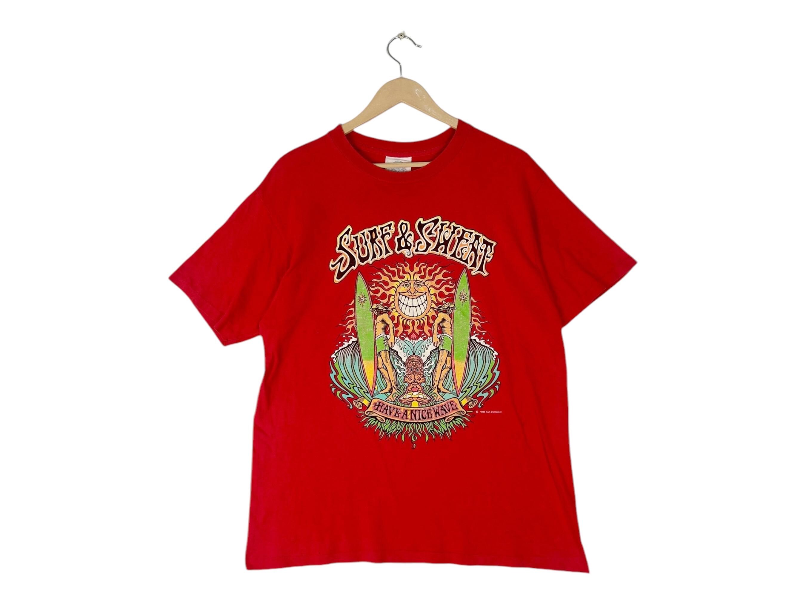 Vintage 90s Surf and Sweat / Have a Nice Wave Artwork/ Hawaian 