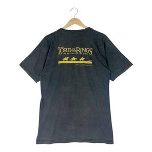 Maglietta promozionale di film vintage anni 2000/Promozione di Ritorno dei Re/Film fantasy d'avventura/Fantascienza/Trilogia di film al botteghino/Taglia L