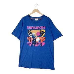 Vintage Barbarella Movie T-Shirt – 60s Sci-Fi Adventure / Jane Fonda “Queen of the Galaxy” / Retro Film Graphic / Blue Hanes Tee / Size L