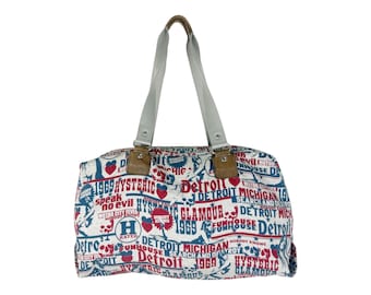 Y2K Hysteric Glamour Full Print Detroit Tote Bag/ Shoulder Bag/ Punk Seditionaries Style / Streetwear