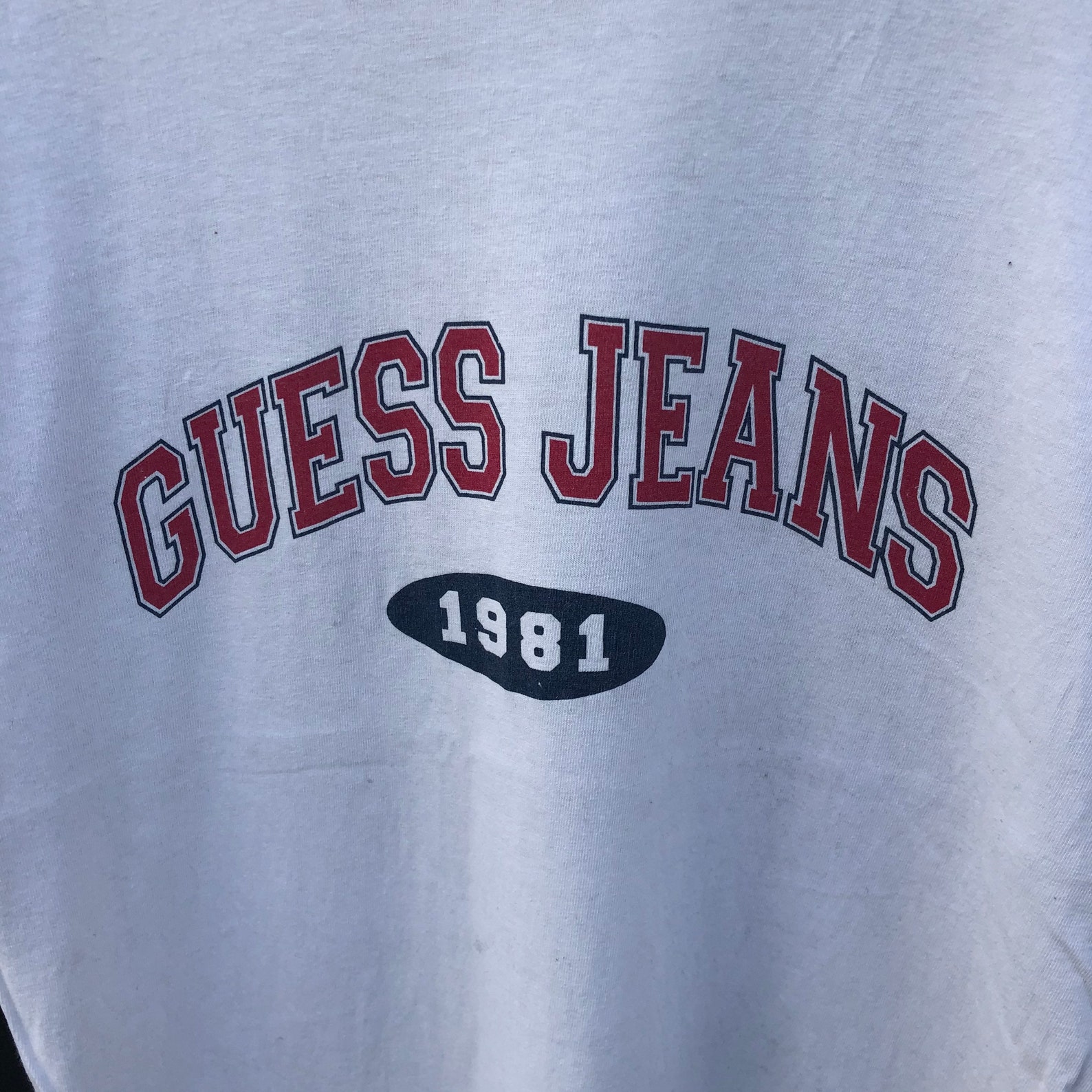 Vintage 90s Guess Jeans 1981 Spell Out Logo for Guess - Etsy UK