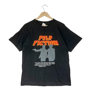 Maglietta vintage Pulp Fiction – Film poliziesco classico di culto, Tarantino, Travolta e Jackson, nero (taglia M)