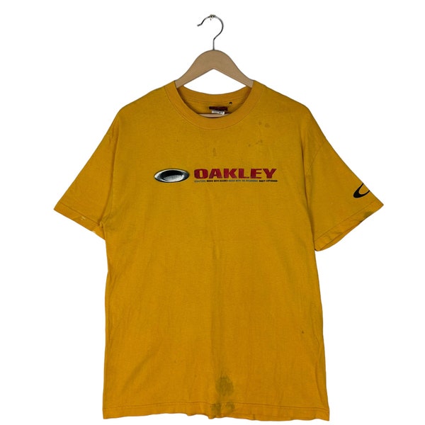 Vintage 90s Oakley / Signature Logo Tees/ Outdoor / Sport wears