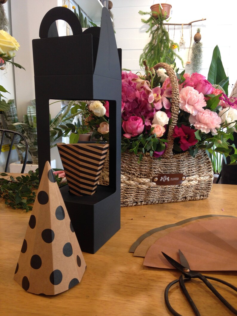 Flower cone box 100ea/set Etsy