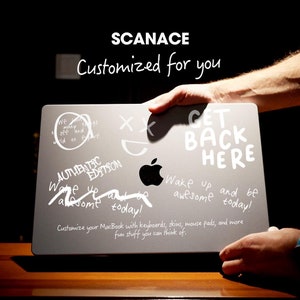 Personalizza la tastiera, le skin, il mouse pad e altri divertenti elementi che ti vengono in mente per il tuo MacBook.