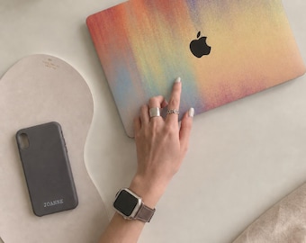 Pastel Aura MacBook Skin Laptop Decal for 2026 Air 13 Air 15 Pro 14 Pro 16 and Neo Iridescent Vinyl Wrap Colorful Desk Setup Gift