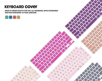 Solid color Keyboard cover customization collection for Macbook Pro and air Apple Laptop 2020Macbook Pro M1 2020Macbook Air