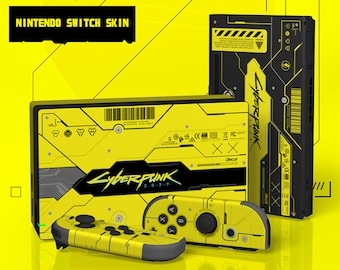 cyberpunk Skins for Nintendo switch Full set of 4 skins joycon stickers Home game console decal cyberpunk